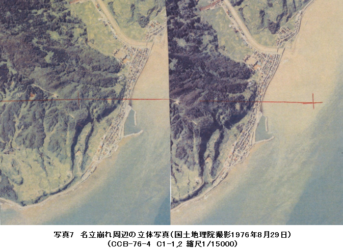 �ʐ^7�@����������ӂ̗��̎ʐ^�i���y�n���@�B�e1976�N8��29���j�iCCB-76-4�@C1-1,2 �k��1/15000�j